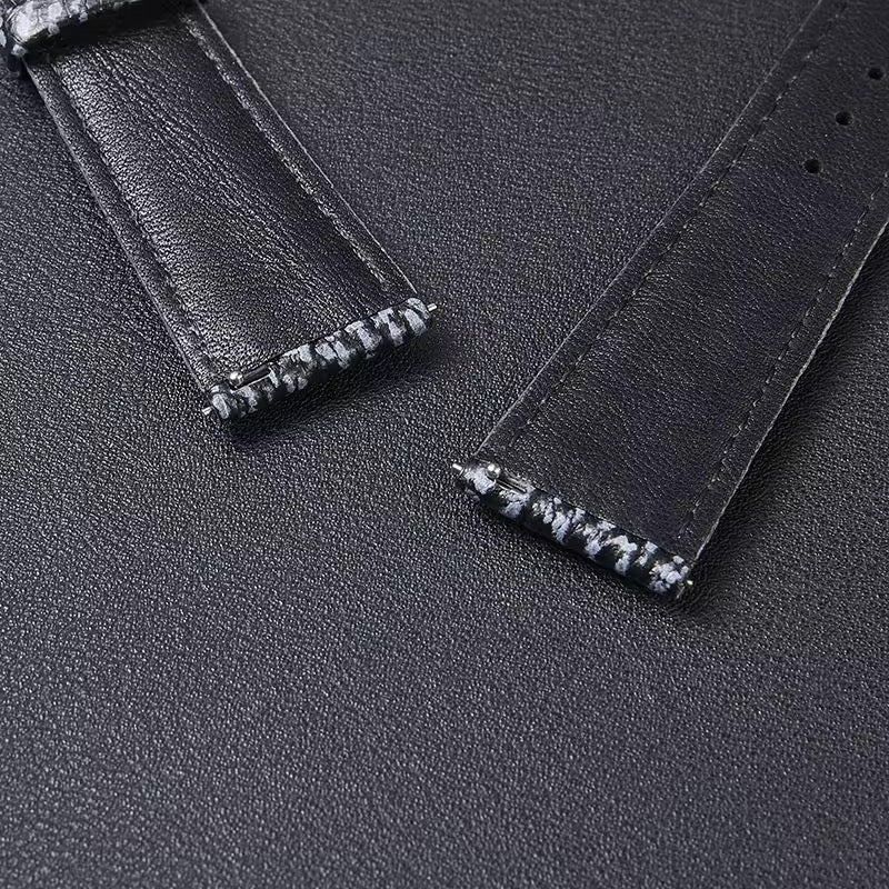 Shark Skin Pattern Leather Straps