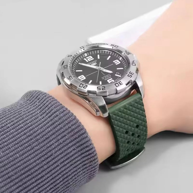 Checkered FKM Rubber Straps