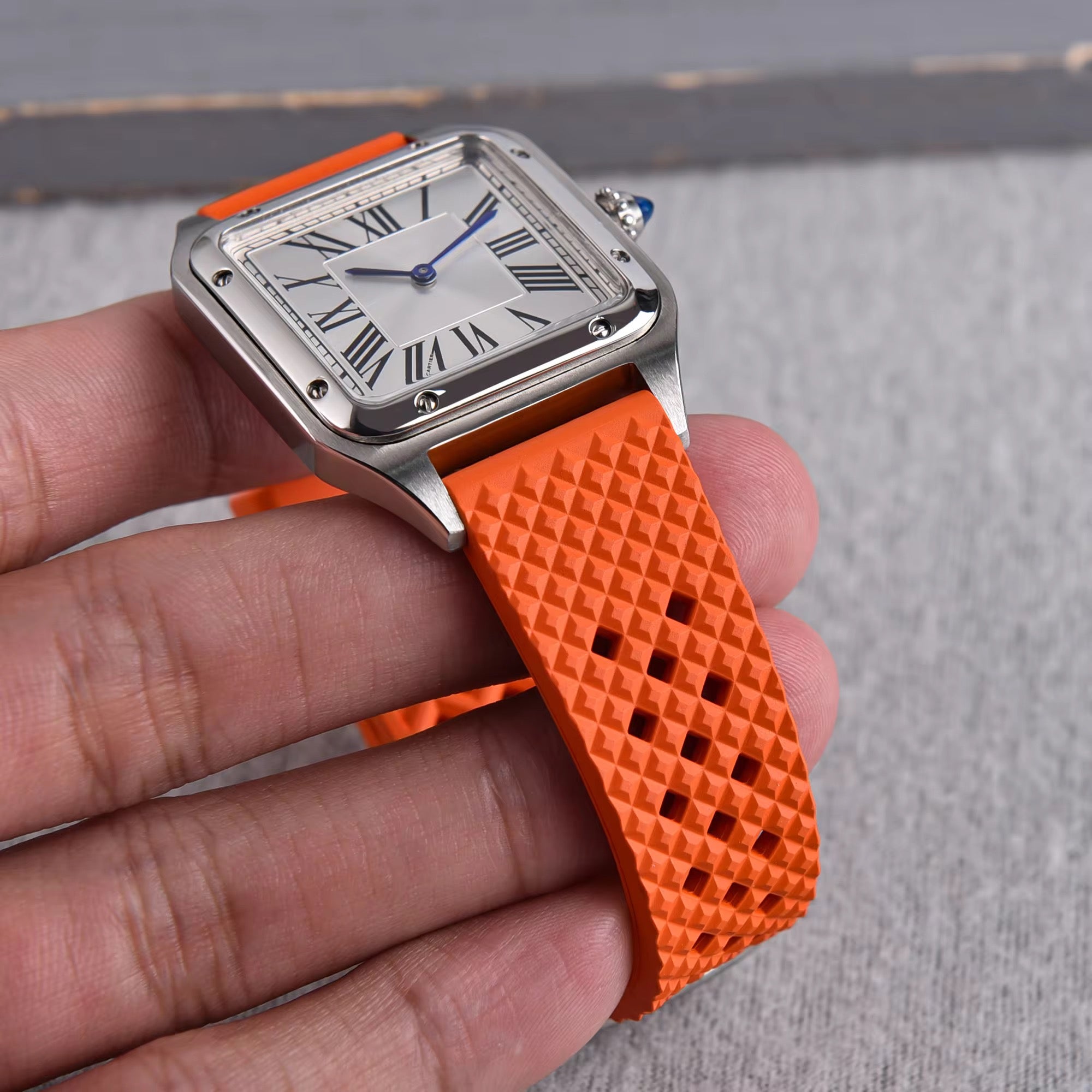 Checkered FKM Rubber Straps