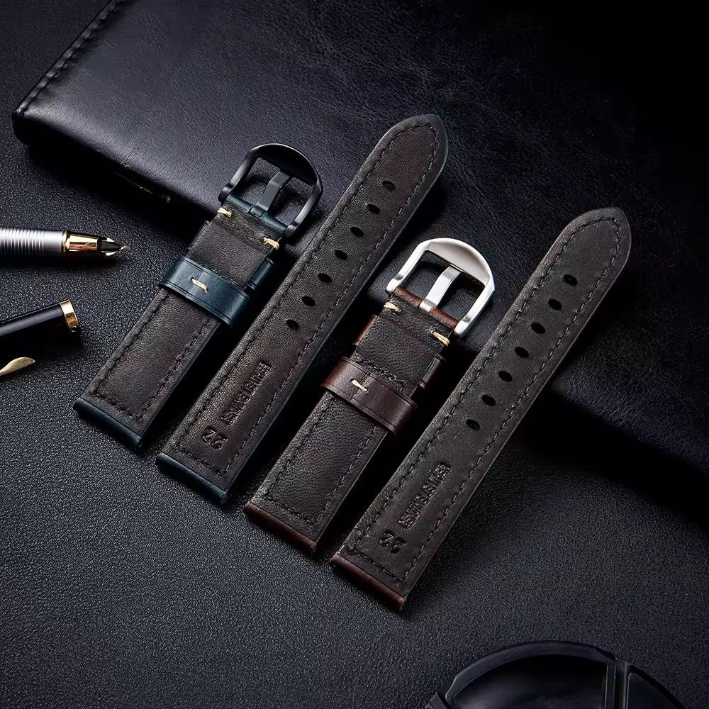 Vintage Style Leather Straps