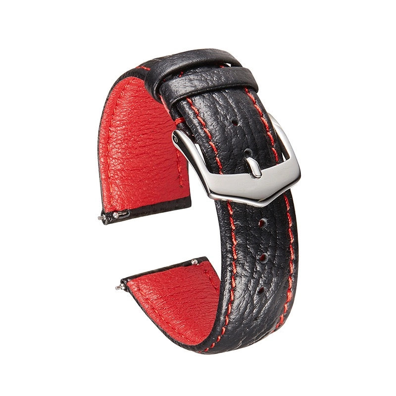 Shark Skin Pattern Leather Straps