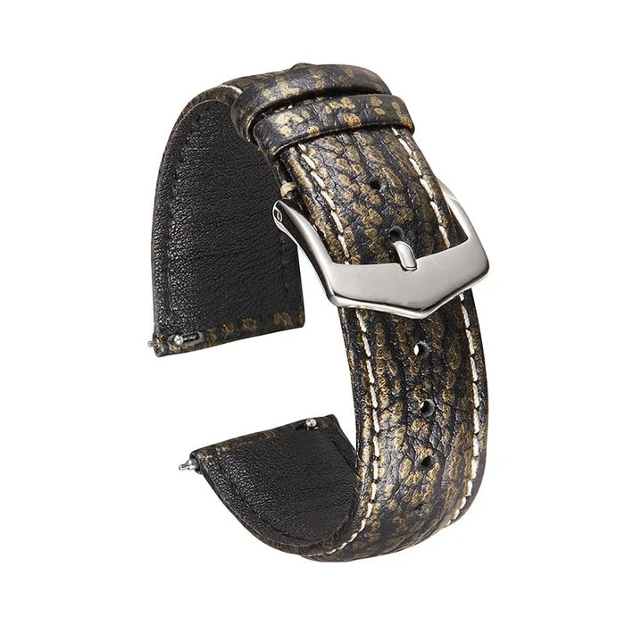 Shark Skin Pattern Leather Straps